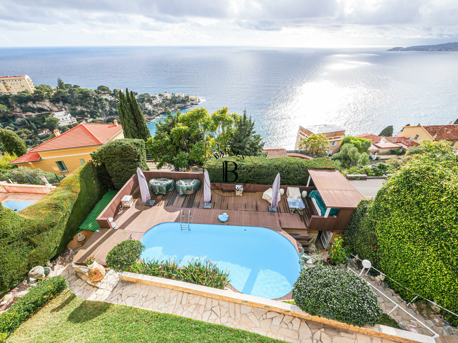 CAP D'AIL - VILLA CON PISCINA - VISTA PANORAMICA SUL MARE - 2/17